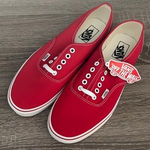 Red Authentic Vans